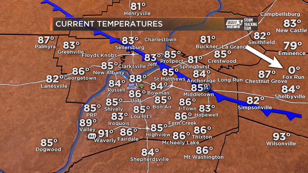 BGoodeWAVE3's tweet image. The cold front is making a difference as it is passing through.
That has never been more true than in Fox Run :)
#sensorfailure