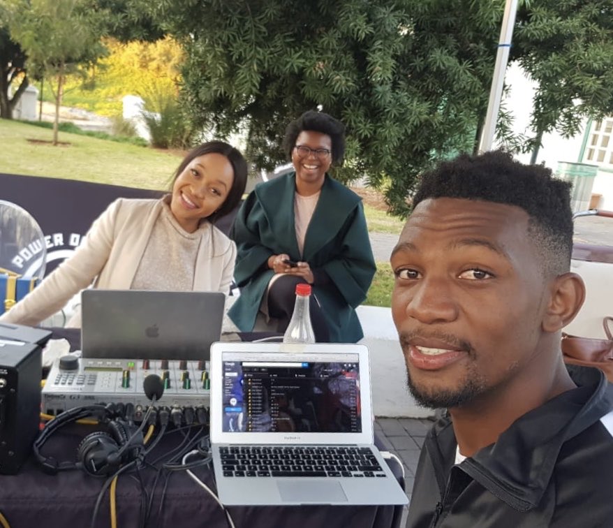5FM's tweet photo. UWC Captain, Puleng Moremi captain UWC &amp; UKZN Captain, Nqubeko Dlamini #iyachesa https://t.co/9VGCmzMJIx
