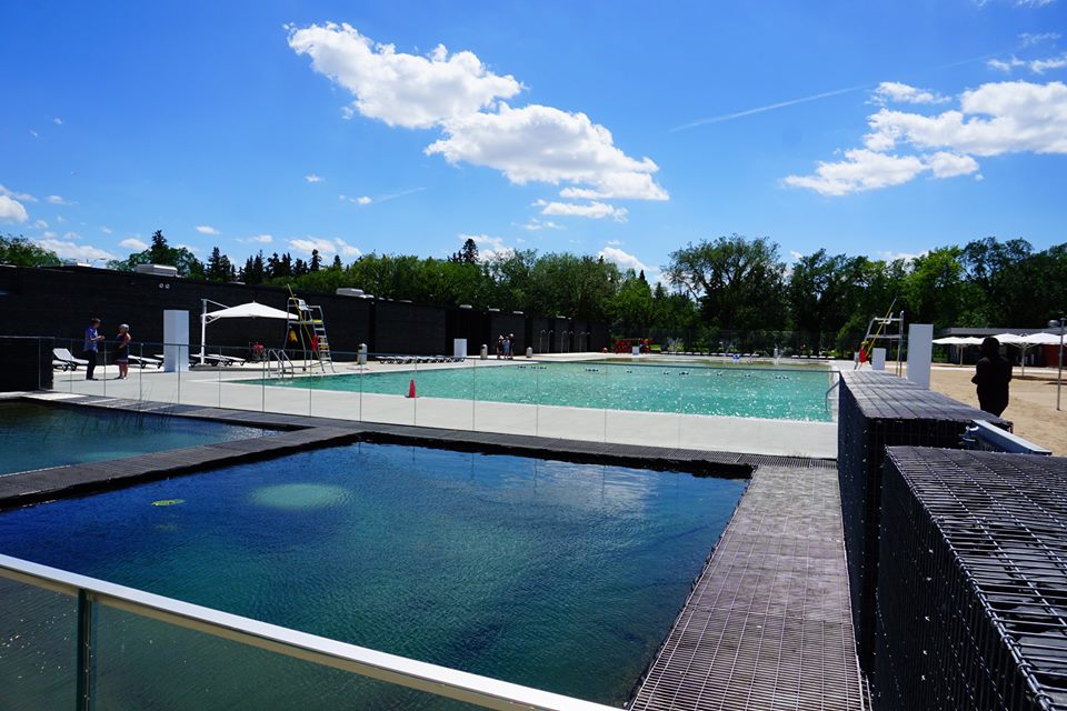 CityofEdmonton's tweet photo. Looks like a beautiful day to open Borden Natural Swimming Pool 🏊‍♂️! Join us at noon to check out Edmonton's latest hot spot to soak up the summer 🌞.

Please acquaint yourself with the pool's attire &amp; sunscreen guidelines by visiting https://t.co/sUDxLc33tv #yegswim https://t.co/SS9wWLi9og