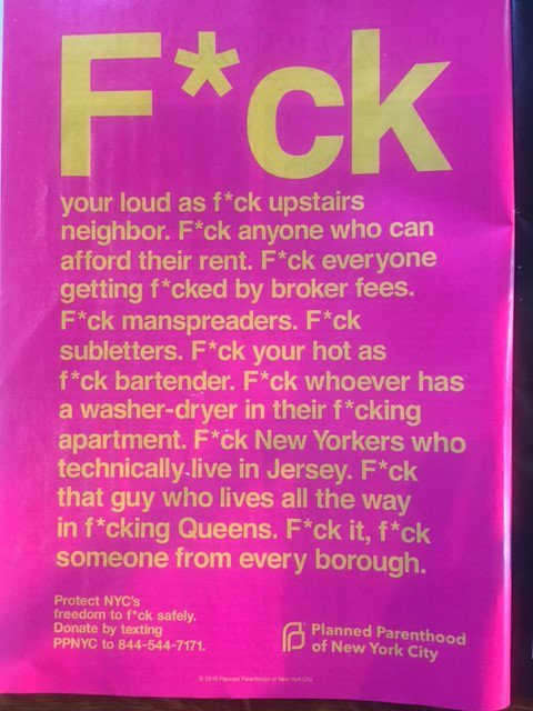 Ecstatic to find out from @sarahmwatson that my old agency @bbhnewyork are responsible for that #FreedomToFck @ppfa <a href="/PPact/">Planned Parenthood Action</a> @PPNYCAction ad I love so much: freedomtofck.com Excluding them from my 'Advertising Needs To Get Over Its Sex Problem' views: lbbonline.com/news/cindy-gal…