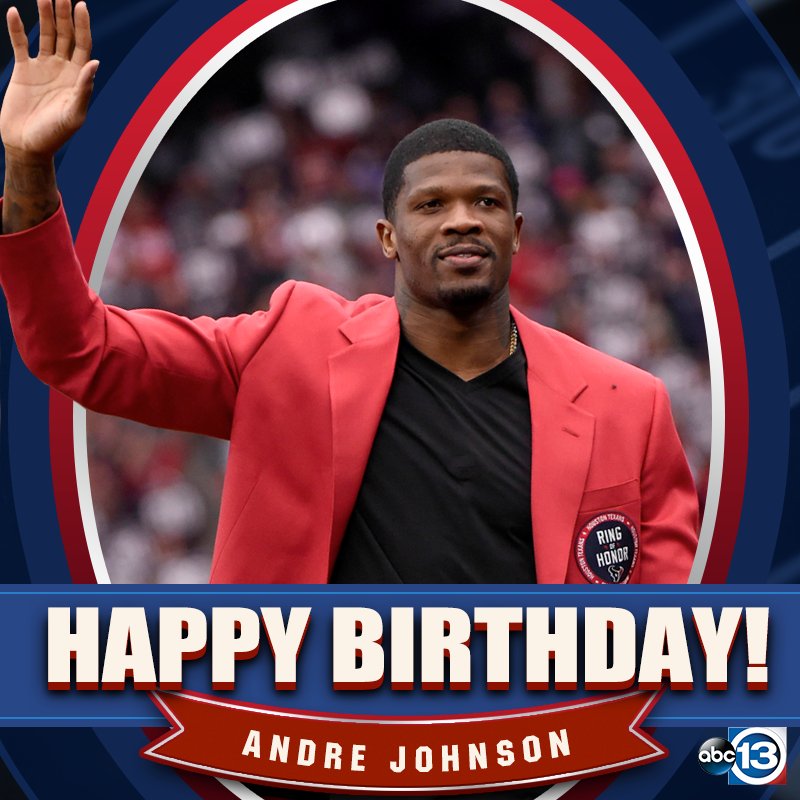 Happy Birthday,# 8  0  , aka THE GOAT Andre Johnson! 