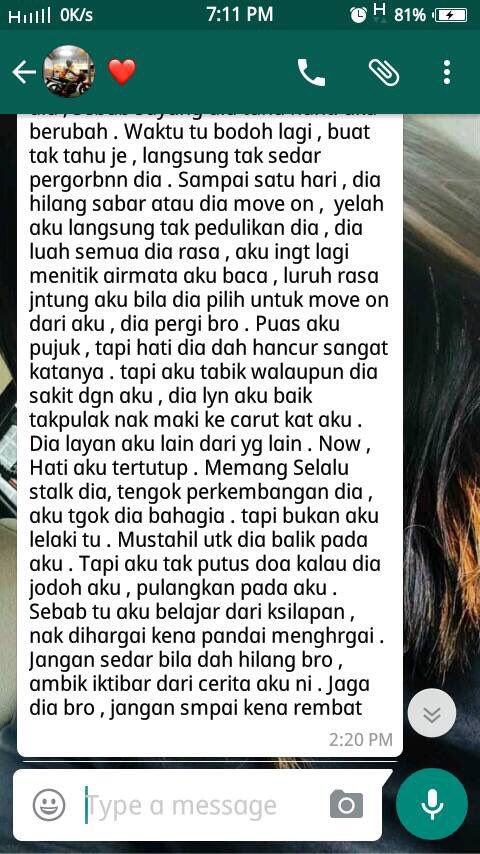 elishadayana's tweet photo. Lelaki ke perempuan ke tolong hargai apa depan mata ☝🏻 Ikhtibar https://t.co/bIGdXZZY7H
