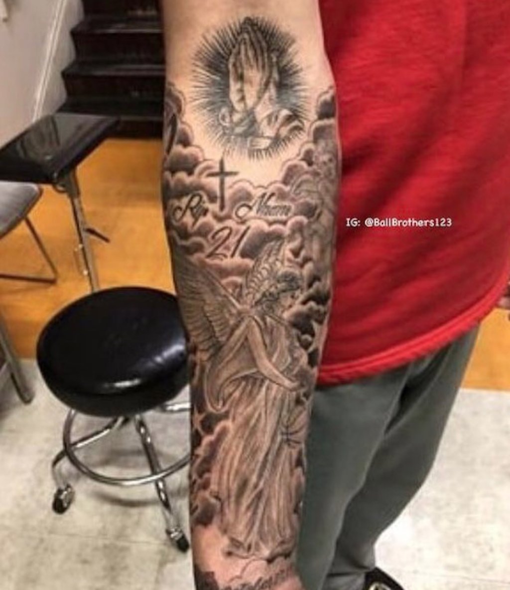 Lonzo Balls stunning new tattoo sleeve features US icons  Los Angeles  Times