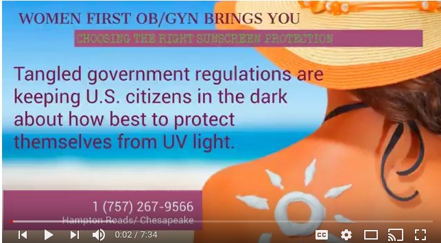WomenFirstGYN's tweet photo. https://t.co/w20krnbzmL
tangled U.S. government regulations making it difficult for U.S. consumers to determine the best protection against UV rays. Brought to you by Women First Health News you can use. https://t.co/zv3XSzTDsS