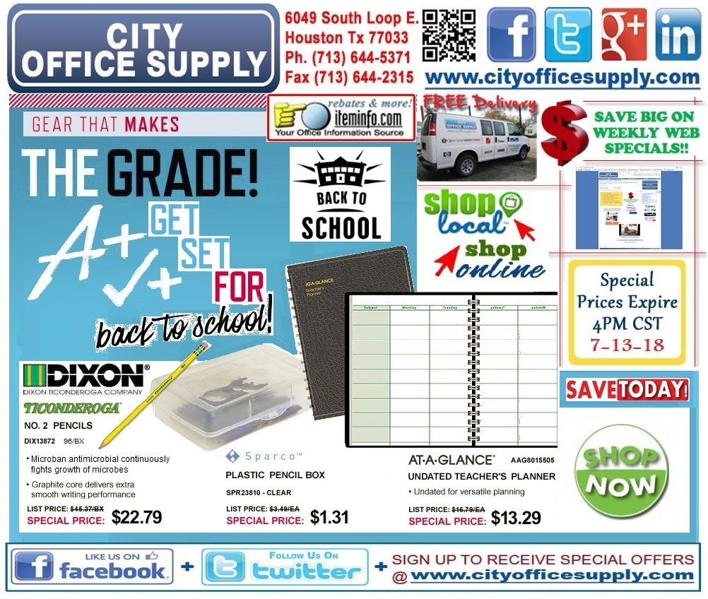 cityos's tweet photo. #WorkOnItWednesday! #GearUp for #BackToScool with @WeRTiconderoga #Pencils, #PencilBoxes & @ATAGLANCE #TeachersPlanner #WeeklyWEBSpecial @ https://t.co/zb4z5RaOwd -> https://t.co/LP9URkpN1W https://t.co/dHfqURdT8B
