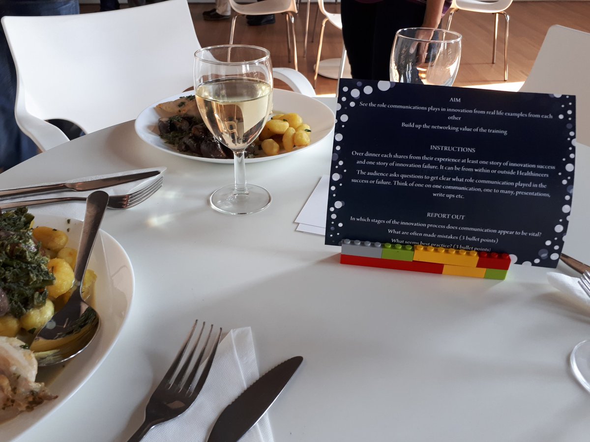Emergent_Change's tweet photo. Storytelling, Dinner &amp; and f*€%up-night around Innovation all in one format #innovationathealthineers #keyexpert @SiemensHealth @THNKschool https://t.co/RnypRneXej