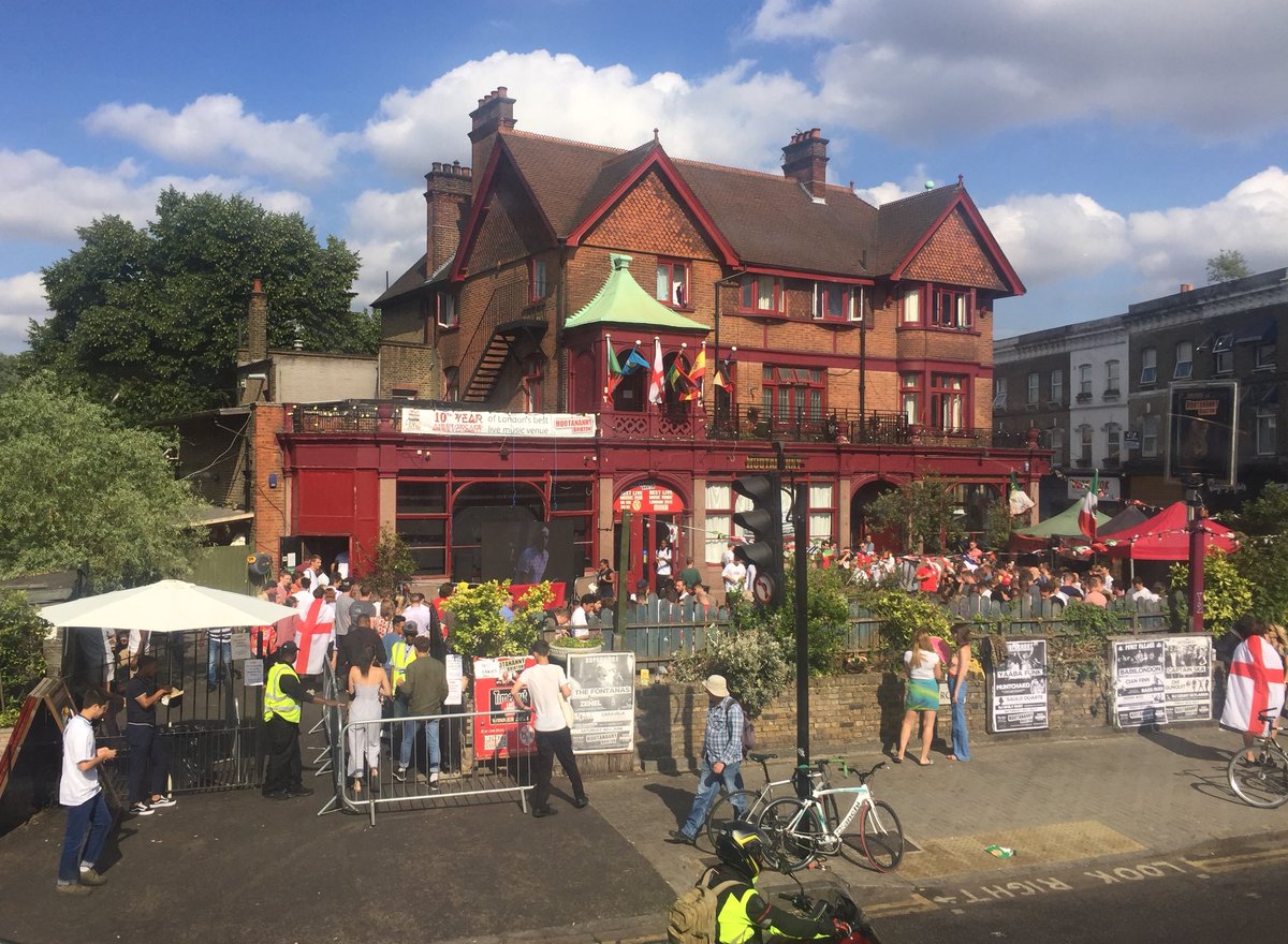 Over two hours to go and Brixton enjoying some pre-match #Wimbledon