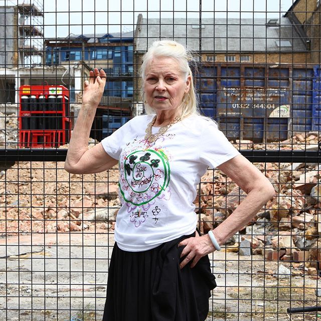 coolearth's tweet image. Our friend and patron @VivienneWestwood has designed this limited edition charity t-shirt in support of Cool Earth. Each one sold will help rainforest communities to help halt rainforest destruction and its impact on climate change. 
With #AidCoin on #bl… ift.tt/2L7DTEg