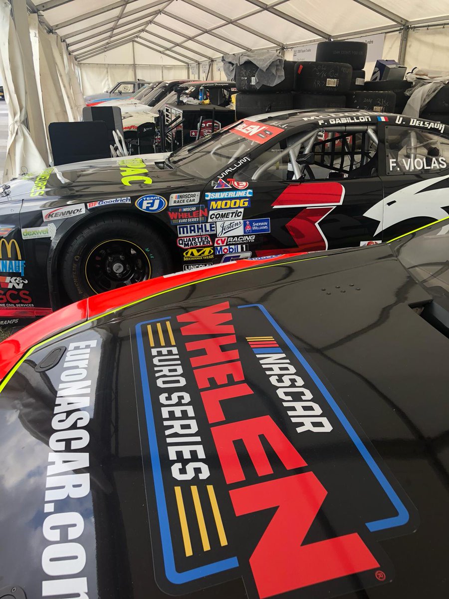 #50 Chevy and #3 <a href="/RDVCompetition/">Rdv Compétition</a> arrived at <a href="/fosgoodwood/">Goodwood FOS</a> and are ready to go! First practice sessions tomorrow for <a href="/jeromegalpin/">jeromegalpin</a> and Franck Violas 🏎️ 💨 

Want to read more? Go here-> nas.cr/2L9B7hN

#NASCAR #NWES #EuroNASCAR #PureRacing