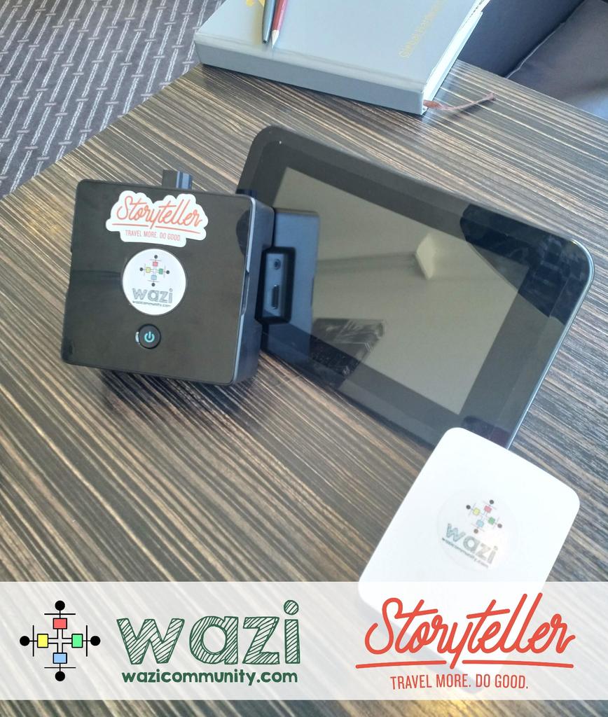 wazicommunity's tweet photo. Great discussion with @storytellertrav on how we can work together to improve access to education!

Special thanks to @FarnellNews for the hardware that we received from winning the #bethechange competition! https://t.co/dY4gV6SXo2