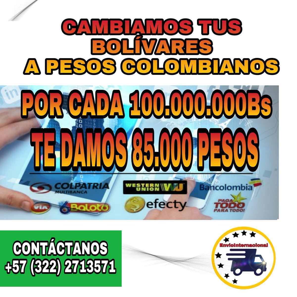 enviointer's tweet image. #colombia #Cúcuta #Bogotá #venezolanosencolombia #pesos