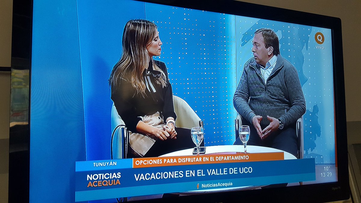 Seguimos promocionando las diferentes opciones para disfrutar las vacaciones en #Tunuyán @AcequiaTV <a href="/NoticiasAcequia/">Noticias Acequia</a>