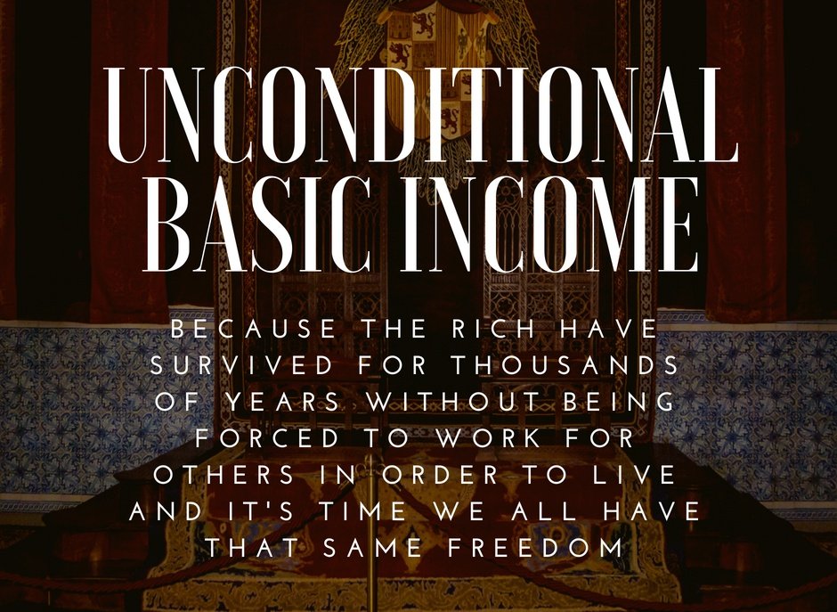 Since the beginning of the creation of inherited wealth, all who inherited enough wealth to refuse employment have been able to pursue what work they wished, and yet if everyone had that ability, for some reason all of civilization would collapse in upon itself? I call bullshit.