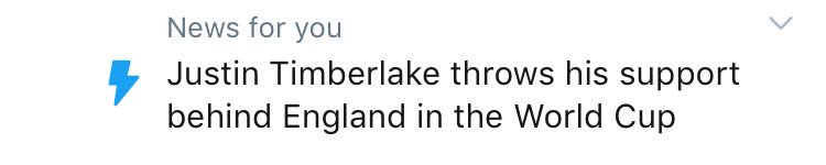 Twitter really stretching with the word ‘news’ here, pretty sure there have been some worthier events happening this week