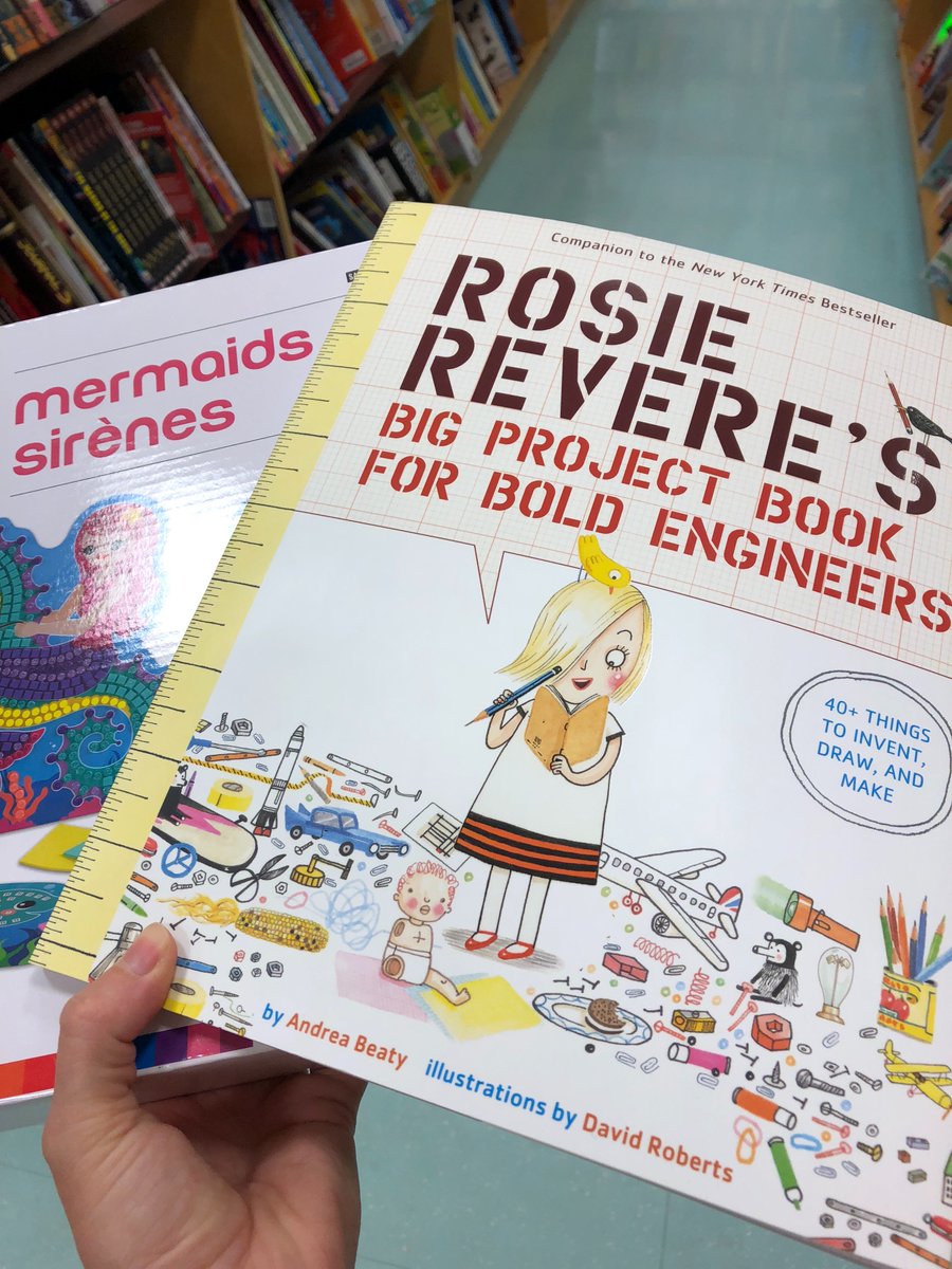 rebeccammerkley's tweet image. Thrilled to learn that my 6-year-old niece LOVED the Rosie Revere, Engineer storybook I got her for Xmas so I got her the activity book for her birthday! Plus mermaids craft because who doesn’t love 🧜‍♀️. #STEMstartsEarly future #WomenInSTEM