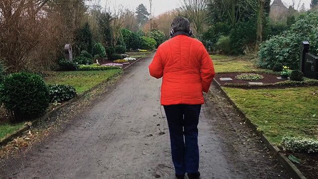 Filmed in a bunker and on a grave yard in her home town of Duisburg, Germany.

‘We just want something soft to fit between our heads and the earth’