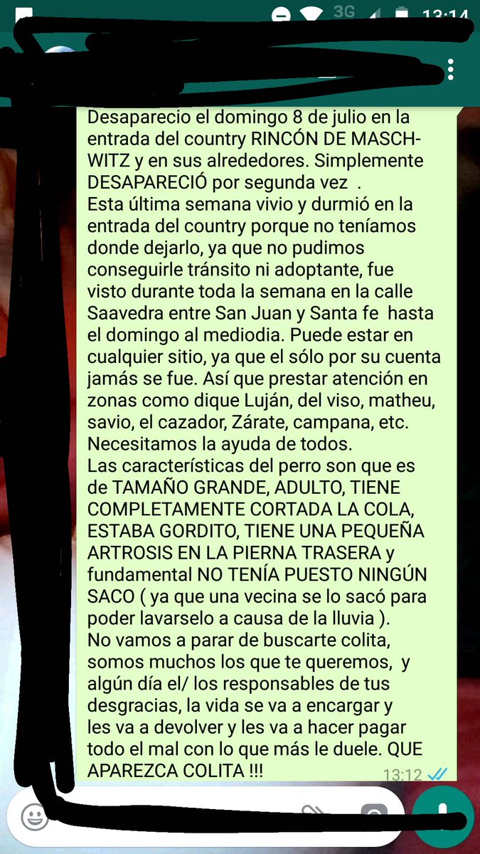 MicaPrevettoni's tweet photo. Difundir por favor https://t.co/x9o2yCOrdf
