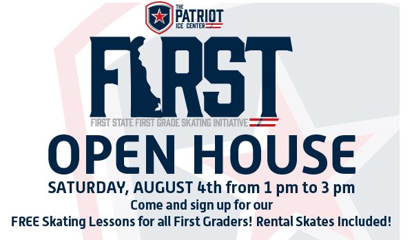First grade families and Teachers! Free ice skating lessons for rising first grade students! Learn more at patrioticecenter.com/figure-skating… #netde #edude #bsdpride #newarkde #csdpride