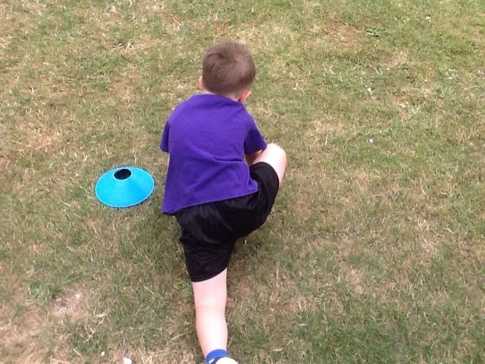 HillcrestNurs's tweet image. In order that they are ready for sports day we practised our starting portions today. #EYFSPhysicalDevelopment #WeAreHillcrest