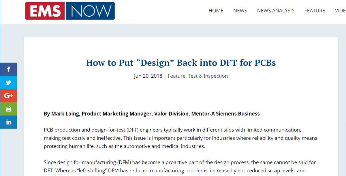 MentorPCB's tweet image. Don&apos;t miss this insightful article in @EMSNowNews &apos;How to Put “Design” Back into DFT for PCBs&apos; bit.ly/2NI55Lt

#PCB #DesignForTest #DFT #PCBdesign