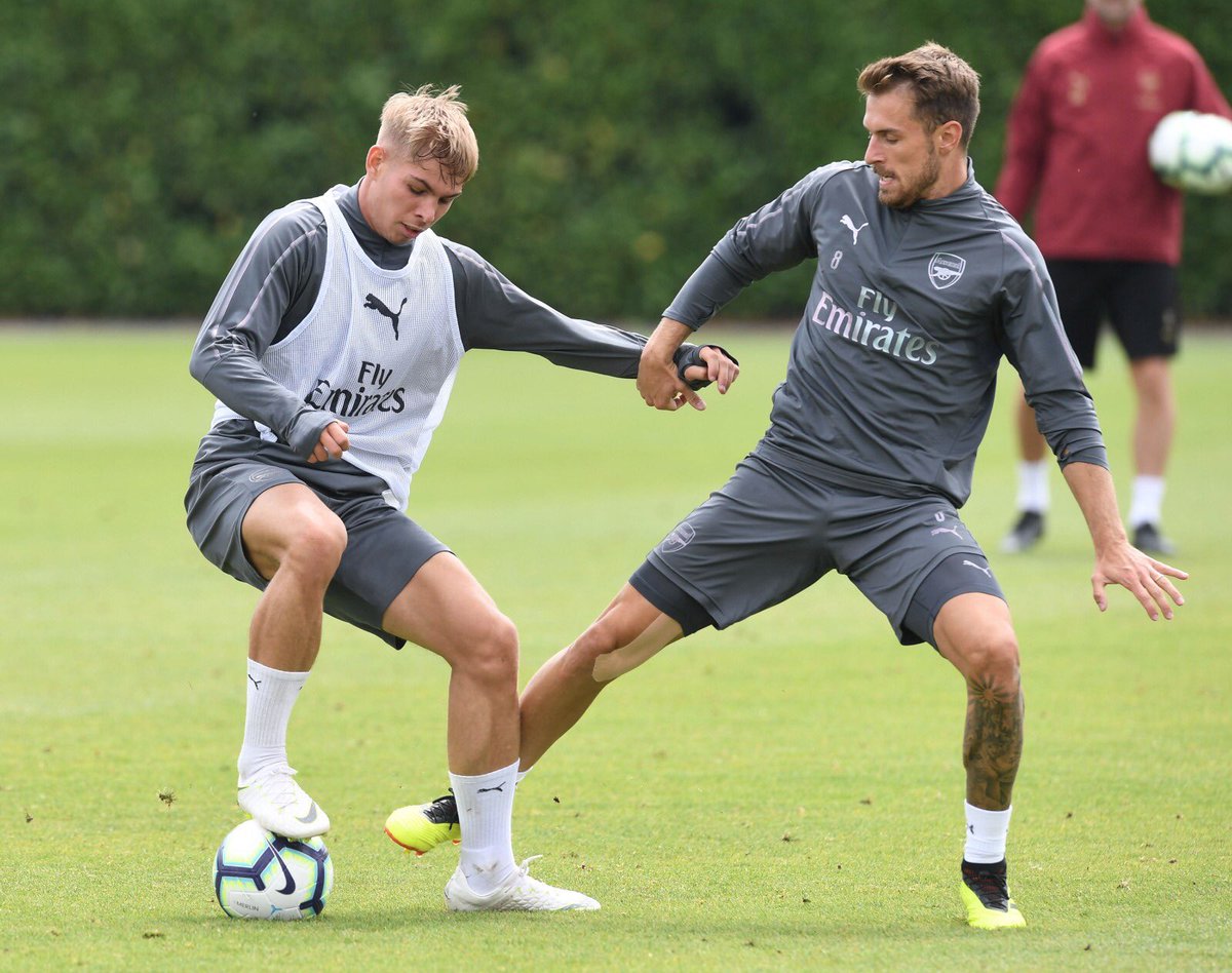 Image result for arsenal training smith rowe