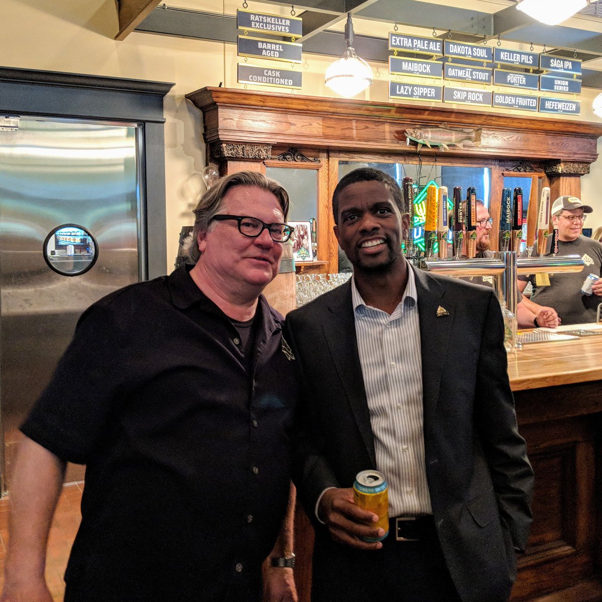 Congrats to <a href="/summitbeer/">Summit Brewing</a> on the sweet taproom remodel. Great speech by @MayorCarter_ #mysaintpaul #mnbeer