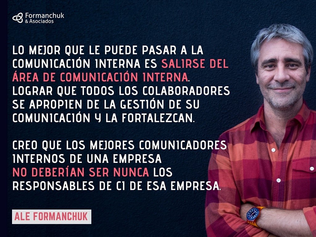 formanchuk's tweet photo. 🗨 #Comunicación #ComunicaciónInterna #Dircom #RecursosHumanos #Comunicaciónorganizacional #ComunicaciónCorporativa #ComunicacionInterna #ComunicaciónInterpersonal #Internalcomms #Internalcommunication #RRHH #Formanchuk https://t.co/NsOHL9fXFW