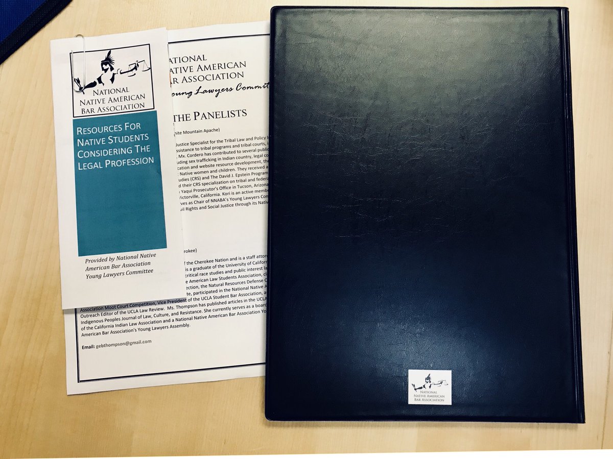 NationalNABA's tweet photo. Thanks to @TLPI1996 for helping #NNABAYLC prep for tomorrow’s riff on the @ABAesq and @ABAYLD “What Do Lawyer’s Do?” programming! We’re excited to co-sponsor a Native student moot court and #WDLD panel with the California Indian Law Association and @WishtoyoChumash !! https://t.co/FjP9gOiyGb