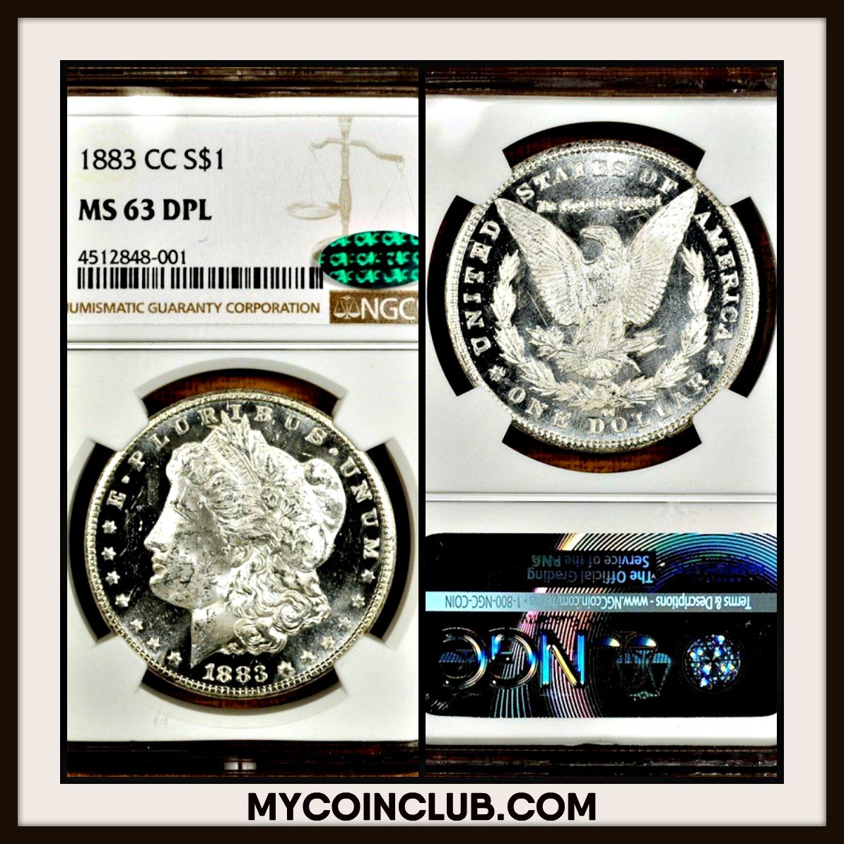 MyCoinClub's tweet image. This gorgeous 1883-CC Morgan Dollar certified MS63 DPL by @NGCcoin is our featured coin of the day.  Come visit our new coin club and show us YOUR coins.  You may have the next featured coin of the day!
mycoinclub.com