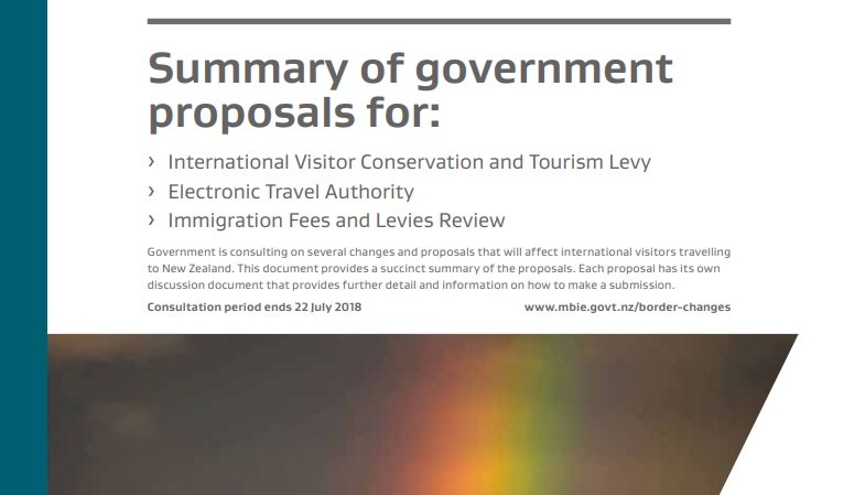 Want to have your say on the international visitor levy or other proposed changes at the border? You now have until 22 July. We've summed up the proposals here: mbie.govt.nz/info-services/… #tourism #NZ