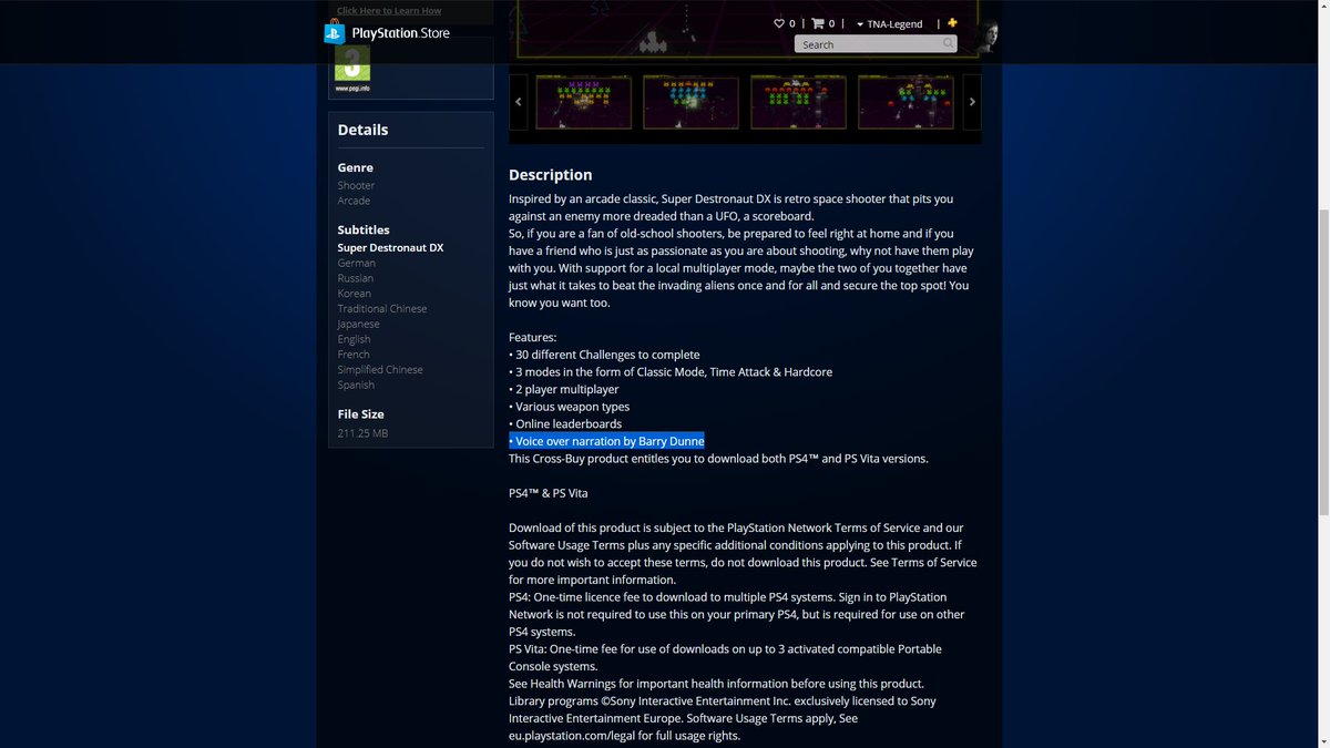 ImpactGameStat's tweet image. Pretty badass to see my name again on the #PSNStore :D #PlayStationStore #VoiceOver #VO #VOArtist #VoiceOverArtist #VideoGameVoiceOver #VideoGameVoiceOverArtist #SuperDestronautDX