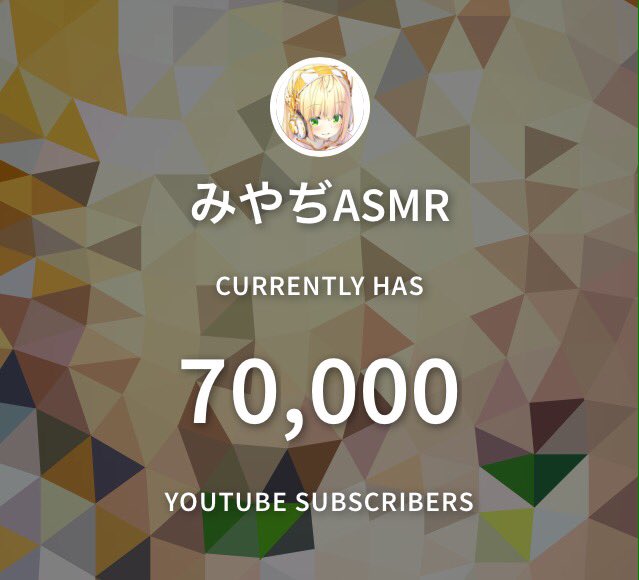 ranbiris's tweet photo. ㊗️登録者数70,000人🎉
これからもたくさんの癒しを
僕らに届けて下さい٩( 'ω' )و
@myd_tube  #みやぢ https://t.co/0Ms8lc4elK
