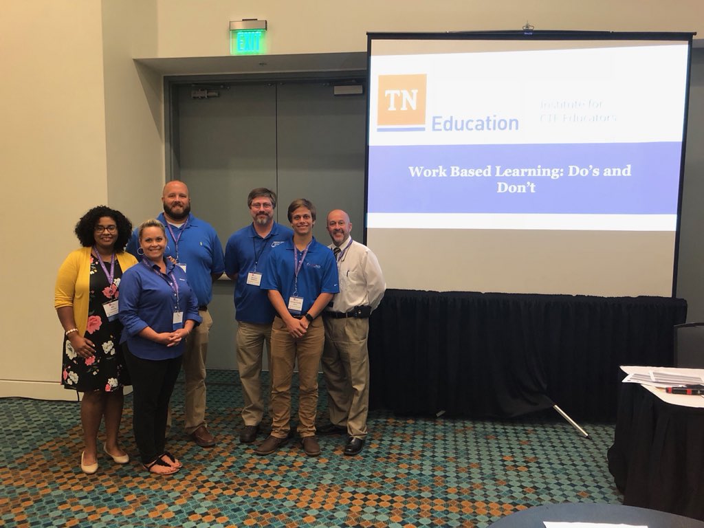KCAlva's tweet photo. Thank you to the #cteinstitute for allowing us to share our successes and best practices in Hamblen County. @coachcarter101 @teresabateayers https://t.co/U5AWFD2DEs