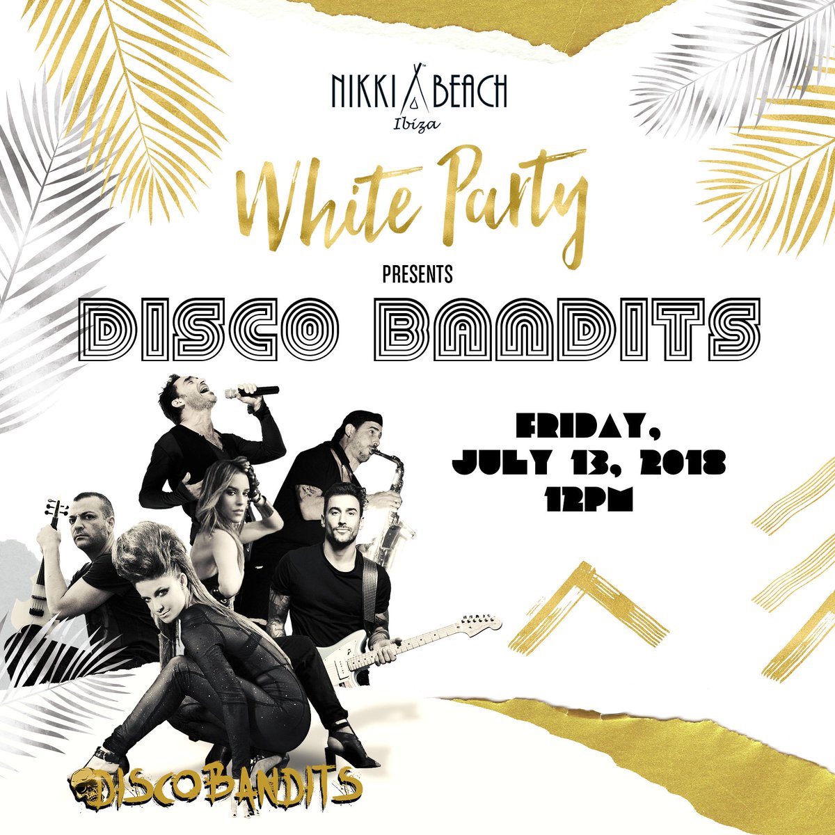 This Friday night come with us, come with Disco Bandits!
We will enjoy the White Party at Nikki Beach Ibiza.