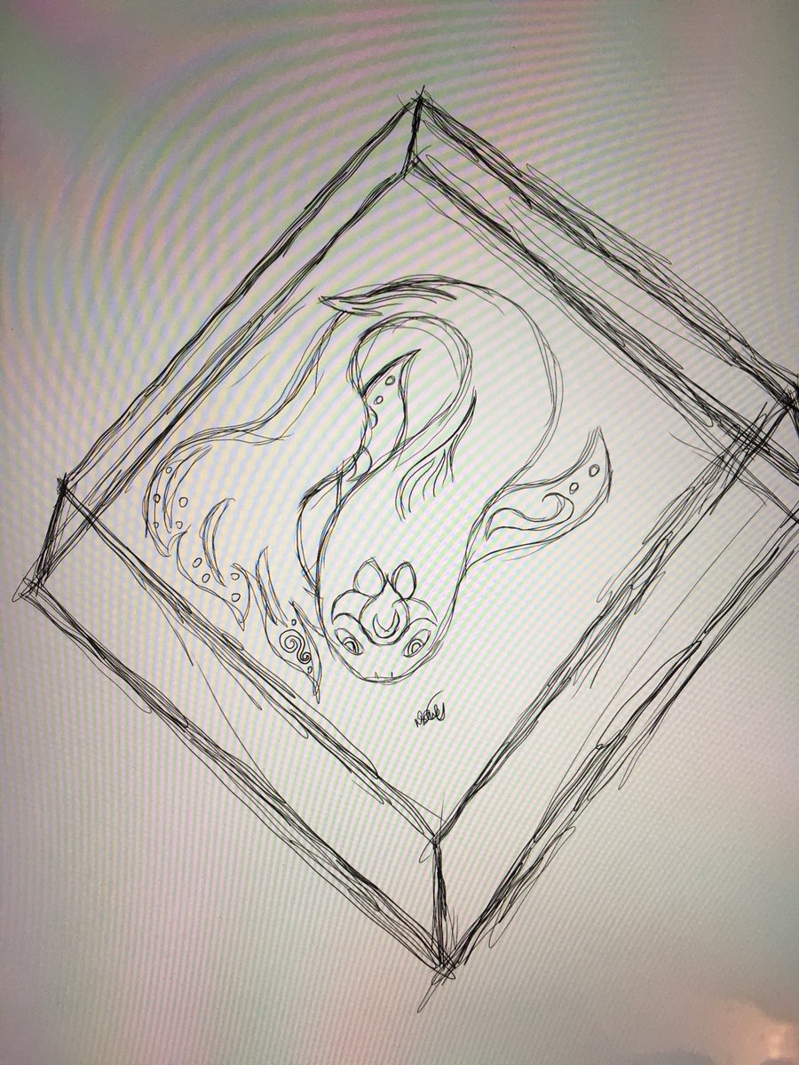 nomi_noodles's tweet image. #randomidea #sketch #fishinabox #livininabox