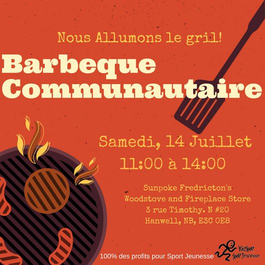 KidSportNB's tweet image. N'oubliez pas de vous arrêter au Barbeque Communautaire à @SunpokeEnergy le 14 juillet! Shannon de @UP931 sera là avec la 'Feel Good Hydration Station' et des jeux pour vous de jouer!