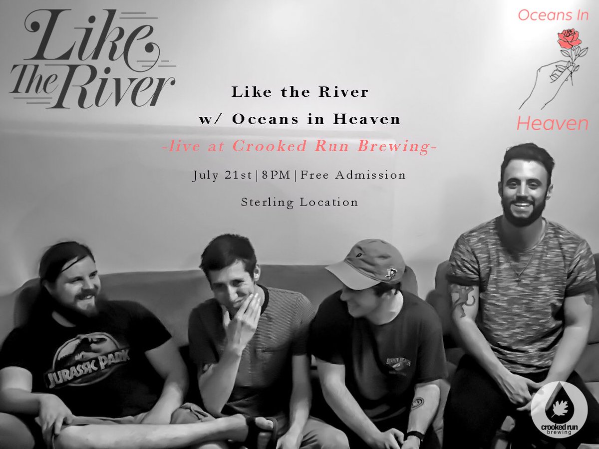 Back at it🎉! We’re going to be back at Crooked Run Brewing July 21st with some new music and collaborative sets with Oceans in Heaven! Don’t miss it!~