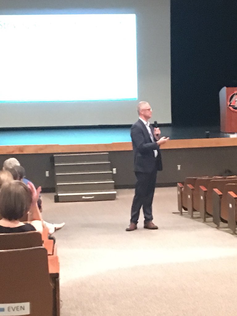 EHainesFCPS's tweet photo. @DrKevinCuppett kicks off the day at MHS. Thanks to all the administrators that visited with curriculum writers and participated in the GooseChase. #FCPSGameOn https://t.co/QsYqtmiwEs