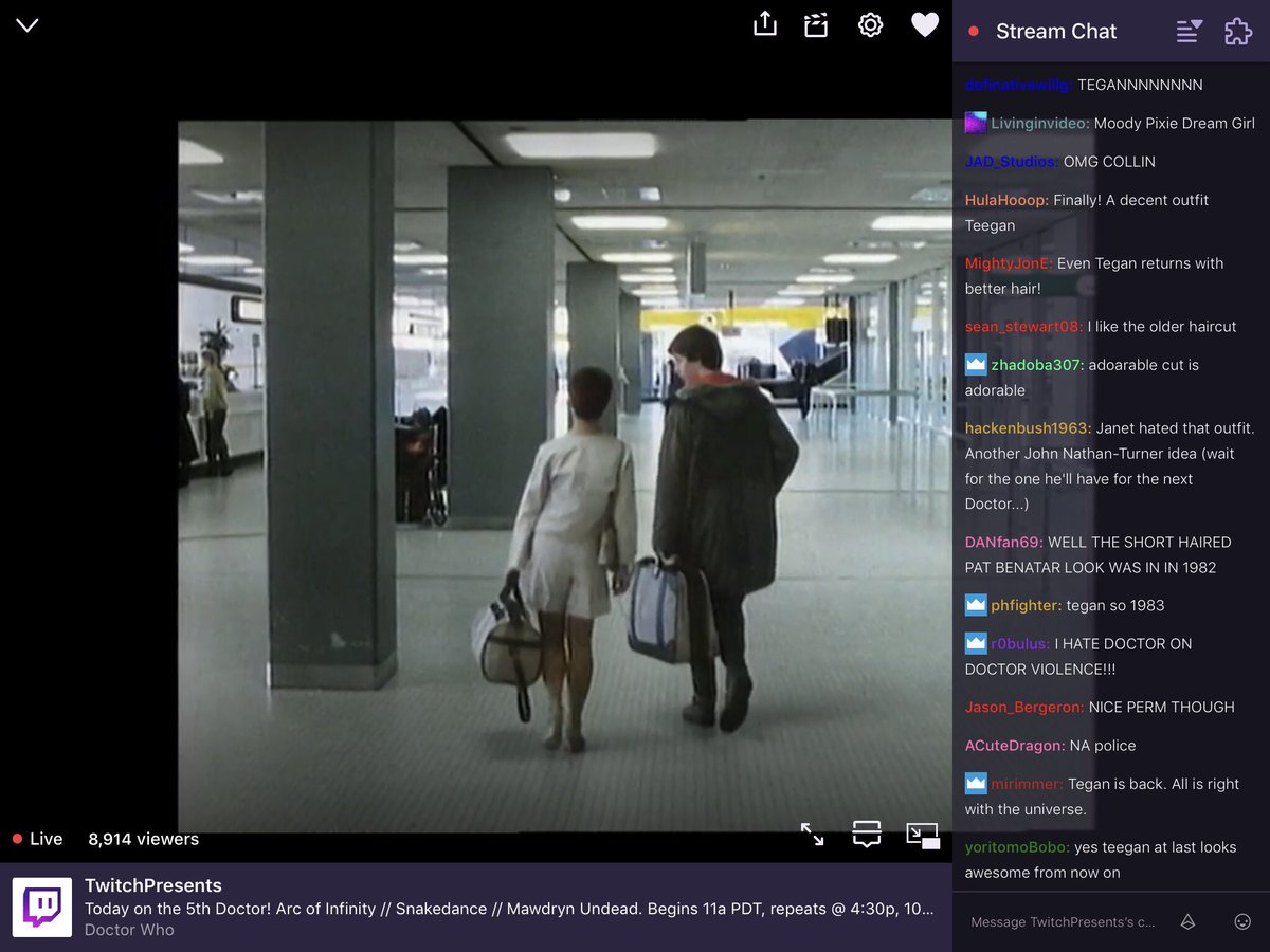 WhoHats's tweet image. More #Tegan love.

#ArcOfInfinity on #DoctorWhoOnTwitch reactions. #DoctorWho #ENGCRO #ItsComingHome #ComeOnEngland⁠ ⁠⁠ ⁠ #England #WorldCup⁠ ⁠⁠