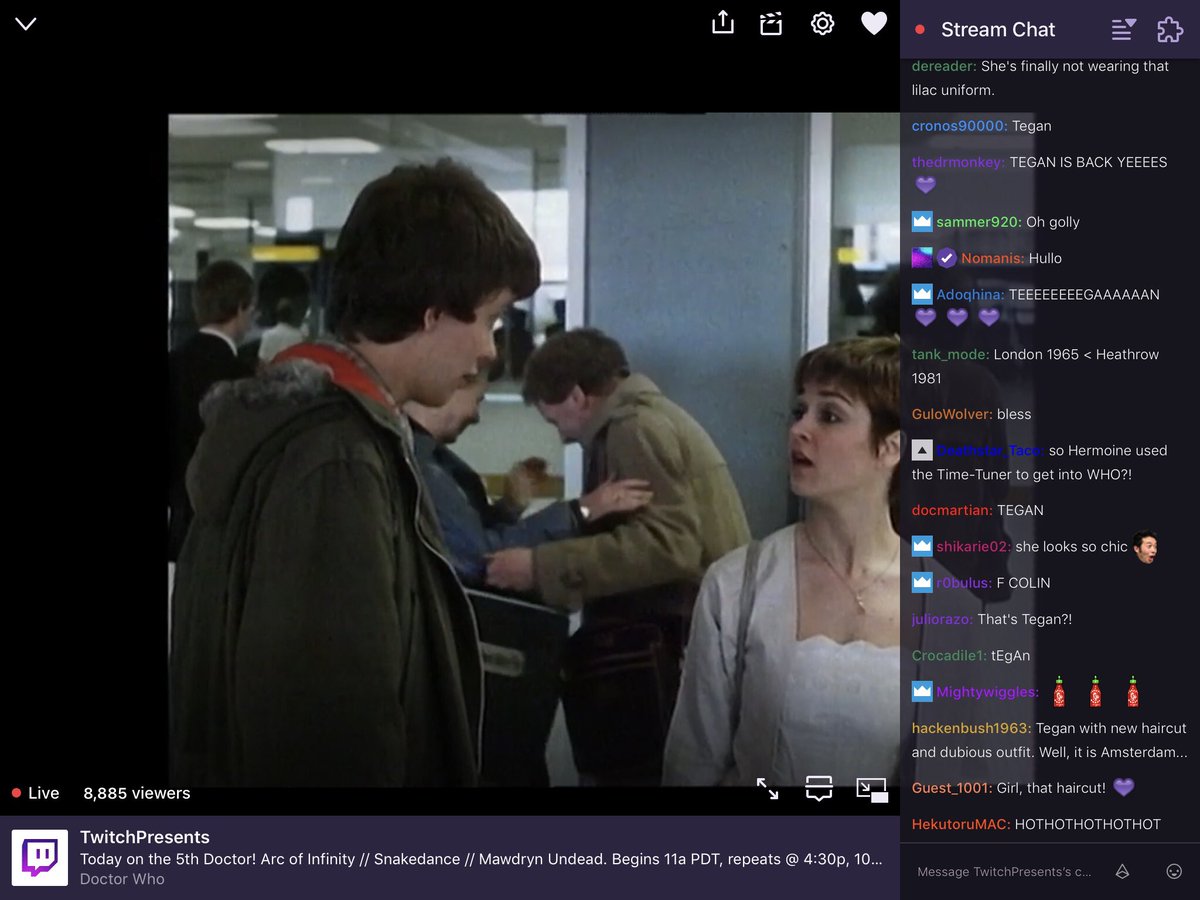 WhoHats's tweet image. More #Tegan love.

#ArcOfInfinity on #DoctorWhoOnTwitch reactions. #DoctorWho #ENGCRO #ItsComingHome #ComeOnEngland⁠ ⁠⁠ ⁠ #England #WorldCup⁠ ⁠⁠