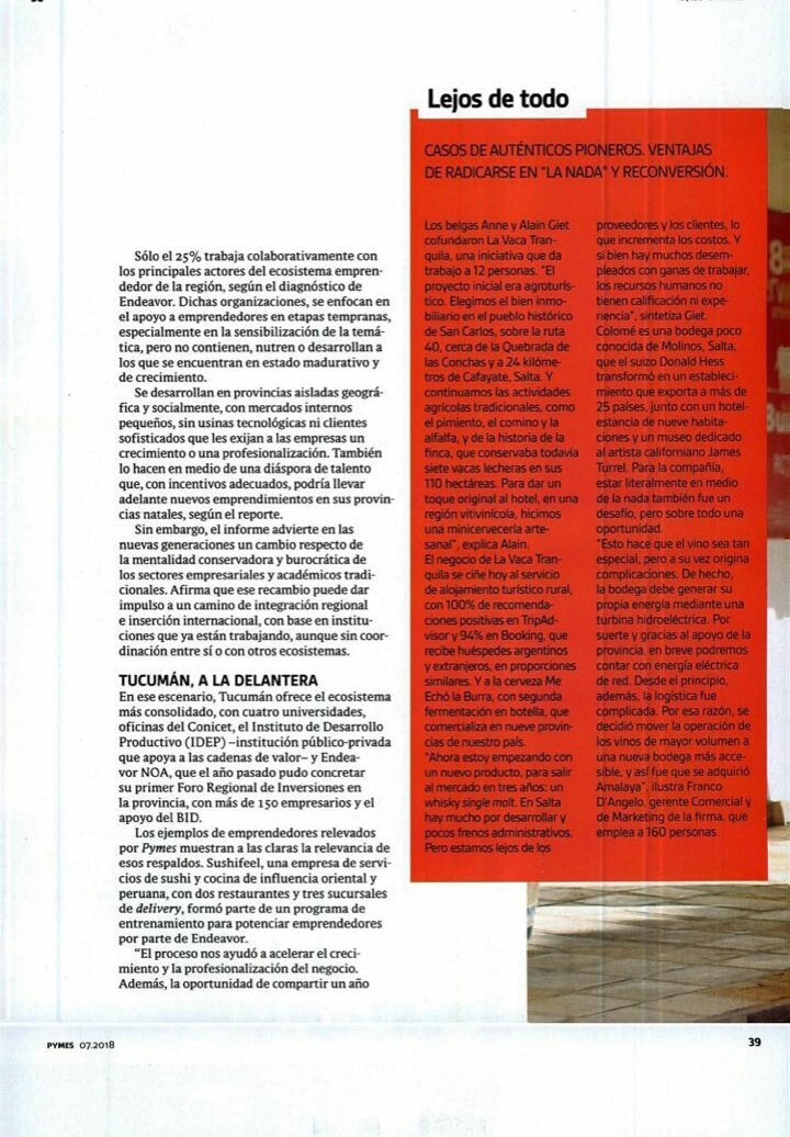 ClusterTucuman's tweet photo. Destacan en la Revista Clarín PyMEs al Ecosistema Emprendedor de Tucumán en el NOA y a la empresa Viveo. https://t.co/DyZLjL9rr8