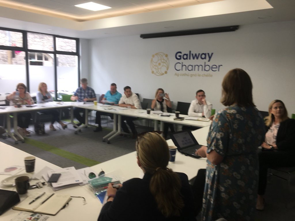 KennethDeery's tweet image. The Galway @AIBBiz team led out by Lisa O’Rourke had a great meeting today at @GalwayChamber offices with @BredaFox &amp;amp; @GalEnterprise focusing on how we can work together to support entrepreneurs grow their business &amp;amp; create sustainable jobs in Galway. #backingdoing #jobsingalway