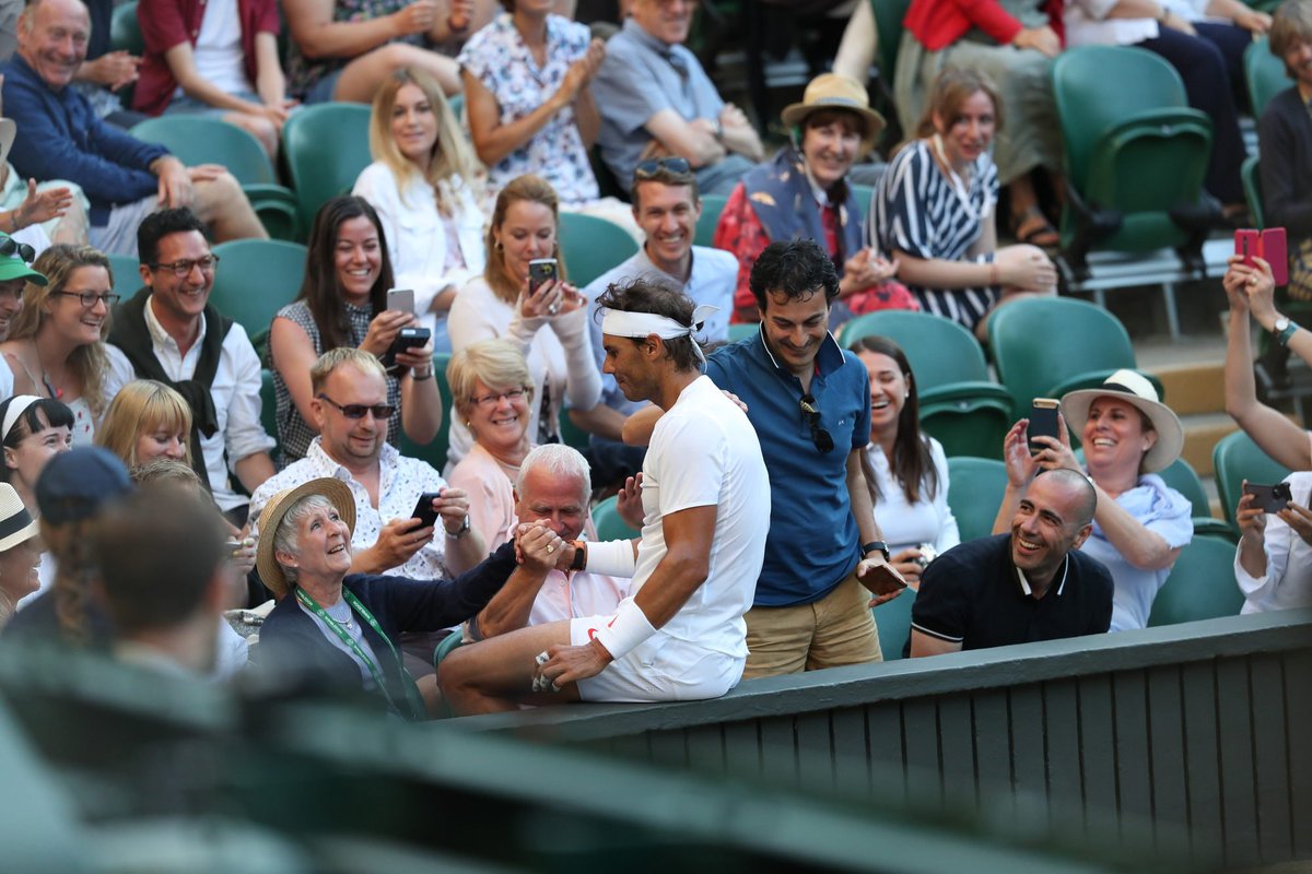 A front-row seat on Centre Court...

#Wimbledon