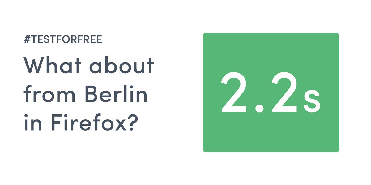 UptrendsMonitor's tweet photo. 🌎 Check your website speed from major cities in the world, with our FREE online tool. Take Berlin, for example. And let's take Firefox. How do you rank? 

➡️ https://t.co/4iu1FWD59K #testforfree #webperf https://t.co/8J4cNDpc5B
