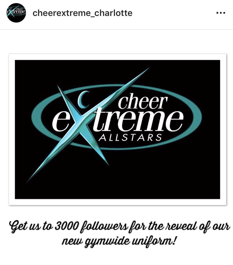 cheer extreme - get 3000 followers on instagram