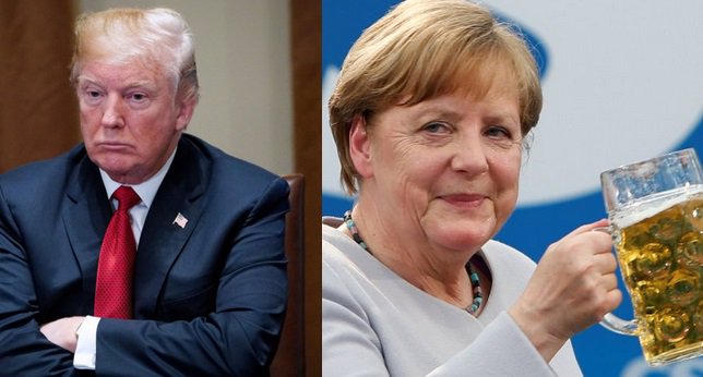 SITEFCS's tweet photo. Trump detona Merkel e diz que a Alemanha paga bilhões para ser refém da Rússia https://t.co/CmhZwS2ZkU #OTAN #TrumpMerkel #EUAXGermany #America #TrumpOtan #Politica https://t.co/bb21Uzsm4x