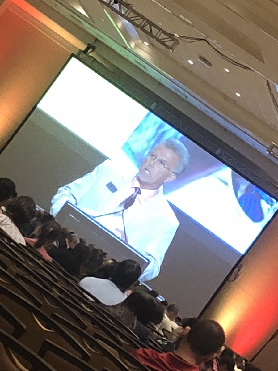 engteach98's tweet photo. Scott Warren pays tribute to Dr. Gene Bottoms and his impact on education at our opening ceremony. @srebeducation #HSTW2018 @rswgoiu https://t.co/i2GbFmvu7r