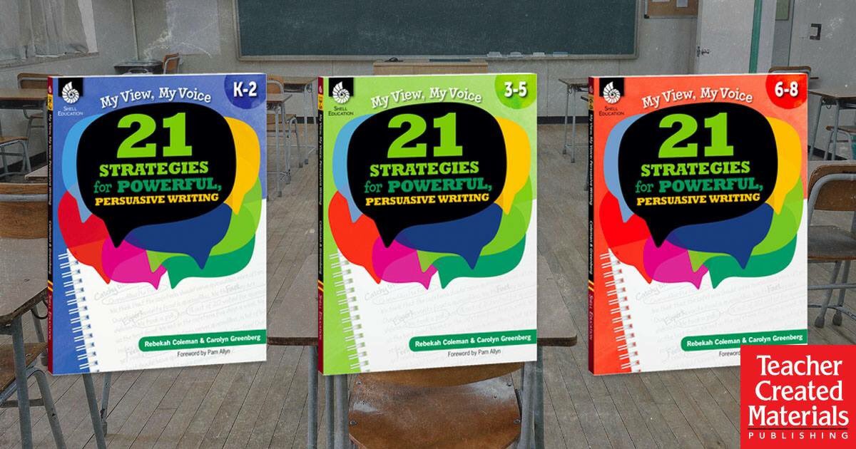 vjohnsenMN's tweet photo. Encourage your students to use their voices in a productive way, by teaching them how to be persuasive writers! This must-have resource equips teachers with the techniques and strategies needed to cultivate the future generation of debaters and change-makers. #MNCLR #TCMturns40 https://t.co/bVLrPSufYC