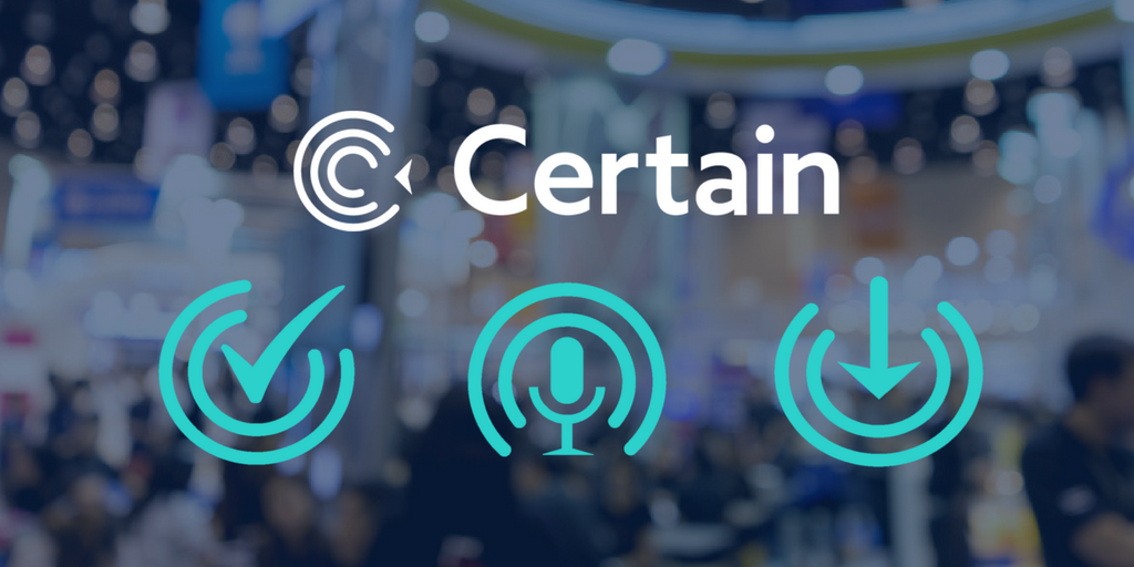Certain_Arrive's tweet photo. 👀 Notice anything new? CheckInEasy is now Certain Arrive! Read more about our exciting new name and brand, plus the latest updates to to the @Certain product suite: https://t.co/qrSvRM3tPe  w/@C_Touchpoint  #events #eventtech https://t.co/L1e65R9RNU