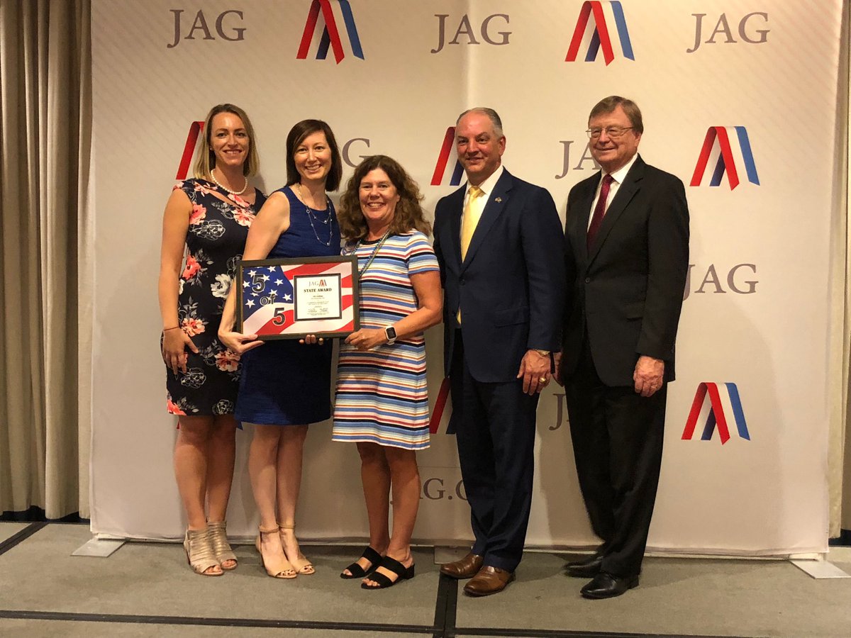 jagindiana's tweet photo. For the fourth year in a row, #JAGIndiana was honored at ⁦@JAGnational⁩ NTS with the prestigious 5 of 5 distinction! Leslie Crist and ⁦@bcarvinmorse⁩ accepted the honor today! #JAGFamily https://t.co/WZeGn39MrA